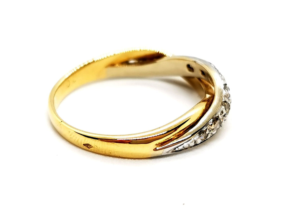 Bague 57 Bague Or jaune Diamant 58 Facettes 1186425CN