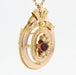 Brooch Brooch - garnet gold pendant and fine pearls 58 Facettes 17-091