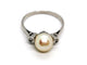 Bague 57 Bague Or blanc Perle 58 Facettes 1091909CD