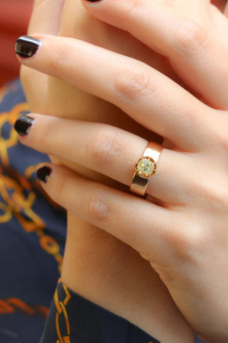 Bague Bague Or jaune Diamant coussin 58 Facettes 903