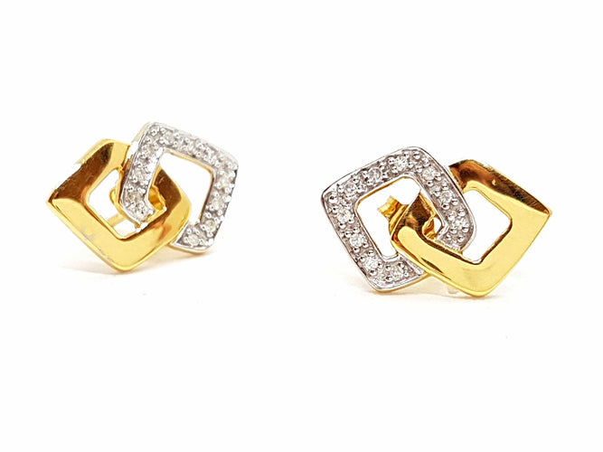 Boucles d'oreilles Boucles d'oreilles Or jaune Diamant 58 Facettes 06440CD
