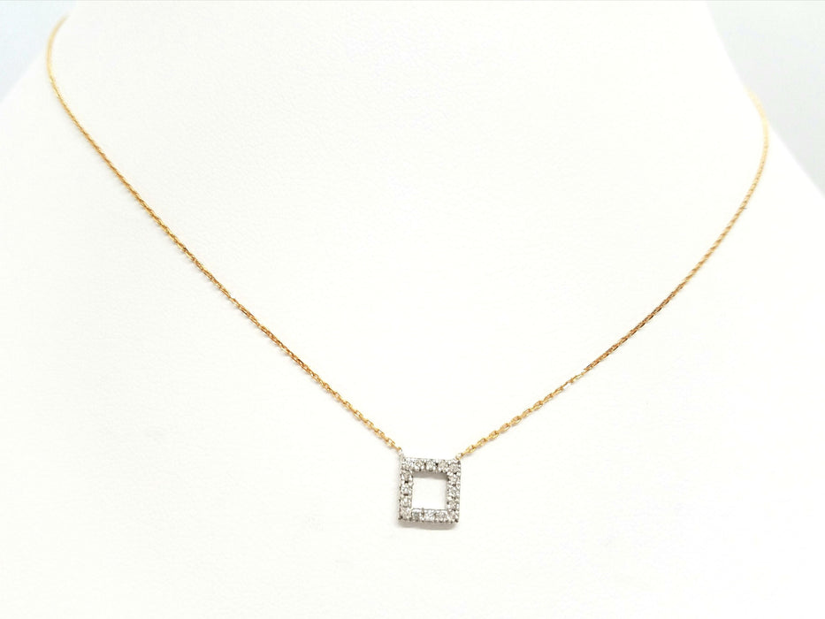 Collier Collier Or rose Diamant 58 Facettes 579208RV