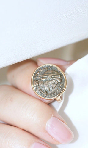 Bague Bague pièce romaine Flavius Valens 58 Facettes