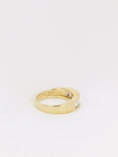 Bague Bague en or jaune et diamants taille baguette 1,2 ct 58 Facettes J141