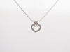 CHAUMET necklace pendant heart link 40cm in 18k white gold diamonds 58 Facettes 247053