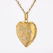 Old heart medallion pendant with fine pearls in yellow gold and green gold 58 Facettes 21-783