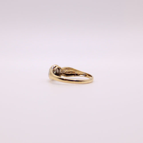 Bague Bague or jaune pavage de diamants 58 Facettes