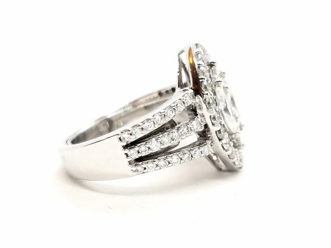 Bague 51 Bague Or blanc Diamant 58 Facettes 578750RV