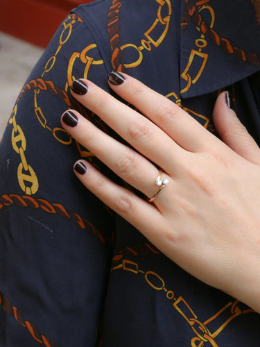 Bague Bague vintage toi et moi diamants 58 Facettes J39