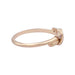 Ring 50 Chaumet ring, “Jeux de Liens”, pink gold and diamonds. 58 Facettes 33009