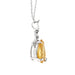 Collier Collier pendentif Citrine Diamants 58 Facettes 9992