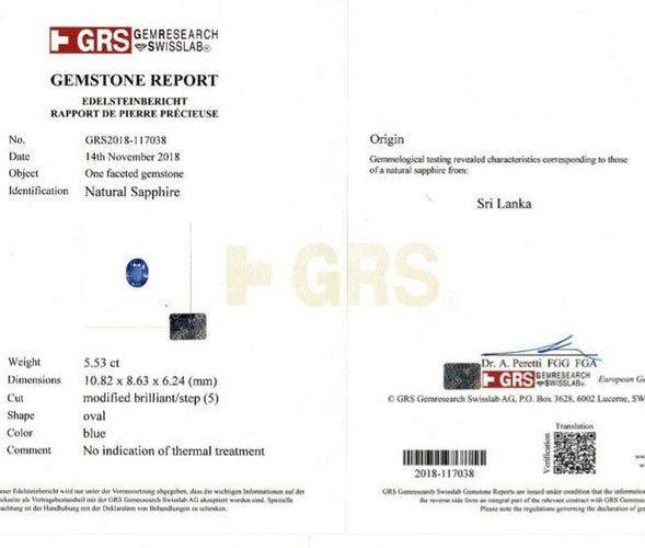 Bague Bague saphir 5,53 carats, entourage diamants. 58 Facettes 31198