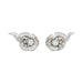 Boucles d'oreilles Boucle d'oreilles volutes en platine, or blanc et diamants. 58 Facettes 31660