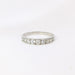 Ring Old platinum garter ring with diamonds 0,5 ct 58 Facettes J109