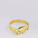 Ring Snake ring in yellow gold and diamond 58 Facettes 5606