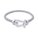 Bracelet Fred bracelet, "Force 10", platinum and steel. 58 Facettes 33117