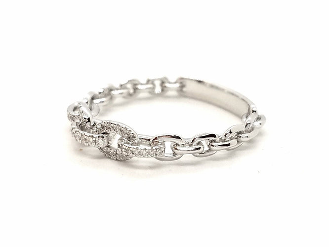 Bague 52 Bague Or blanc Diamant 58 Facettes 578802RV