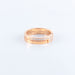Dinh Van Seventies Ring small model in pink Gold and Diamonds 58 Facettes