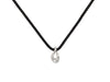 FRED necklace necklace pendant movement 18k white gold diamond black cord t50 58 Facettes 250364