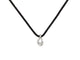 Collier collier FRED pendentif mouvemente or blanc 18k diamant cordon noir t50 58 Facettes 250364