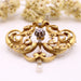 Brooch Brooch and/or Pendant old 18k gold, Art Nouveau Diamonds and Fine Pearl 58 Facettes