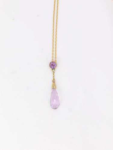 Pendentif Pendentif Or jaune Améthyste briolette 58 Facettes 964