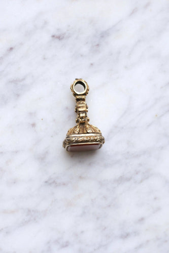 Pendentif Pendentif ancien sceau cachet en pomponne et cornaline 58 Facettes