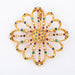 Pendant Yellow gold pendant and brooch by Greek designer Lalaounis decorated with precious stones 58 Facettes