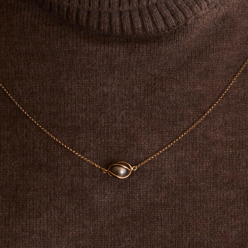 Collier COLLIER PENDENTIF "INOË" OR ET PERLE 58 Facettes BO/230016 STA