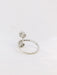 Ring 56 “Toi & Moi” ring White gold Diamonds 58 Facettes J190