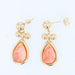 Boucles d'oreilles Boucles d'oreilles agate rose et or 58 Facettes 19-179A