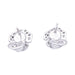 Earrings Earrings, "Flowers", white gold, diamonds. 58 Facettes 33050