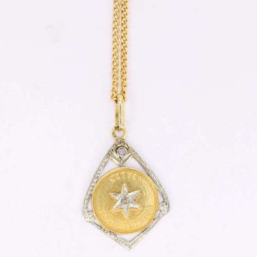 Pendentif Pendentif vintage en or et diamants 58 Facettes 752