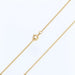 Yellow gold filed curb chain necklace 58 Facettes 99-229A