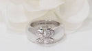 Ring 51 Chaumet double Liens ring in white gold and diamonds 58 Facettes 32176
