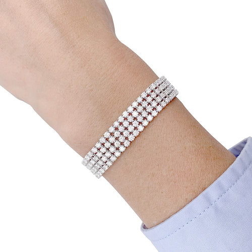 Bracelet Bracelet or blanc, diamants. 58 Facettes 32335