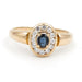 Ring 56 Ring Yellow gold Sapphire 58 Facettes 1763491CN