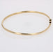 Bracelet Yellow gold oval bangle bracelet 58 Facettes CVBR37