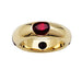 Ring 53 Vintage Fred ring, yellow gold, ruby. 58 Facettes 30791