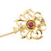 Broche Epingle à cheveux Or jaune Rubis 58 Facettes 2419120CN