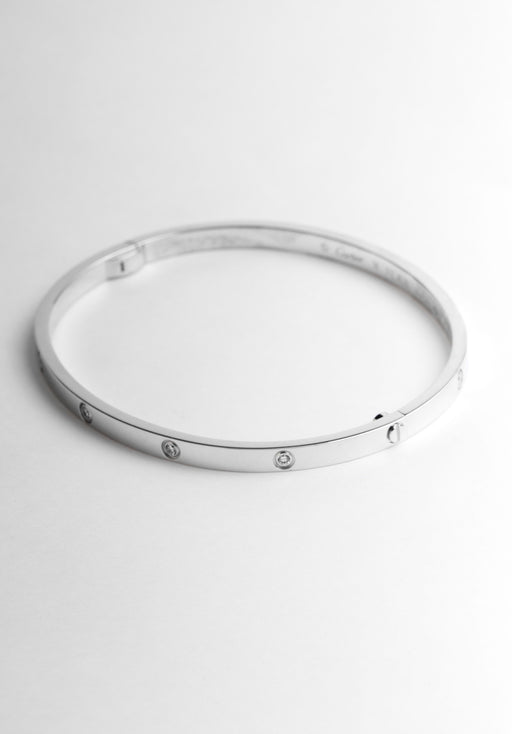 Bracelet Bracelet CARTIER Love Petit Modèle 10 diamants Or Blanc 750/1000 58 Facettes 64068-60362