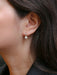 Earrings Leverback earrings Yellow gold Diamonds 58 Facettes J262