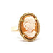 Ring 55 Vintage cameo ring in yellow gold 58 Facettes