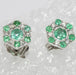 Emerald diamond stud earrings 58 Facettes 21-513
