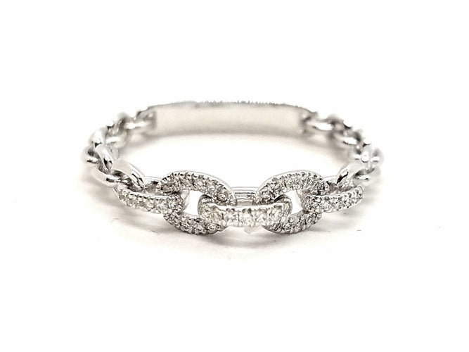 Bague 52 Bague Or blanc Diamant 58 Facettes 578802RV