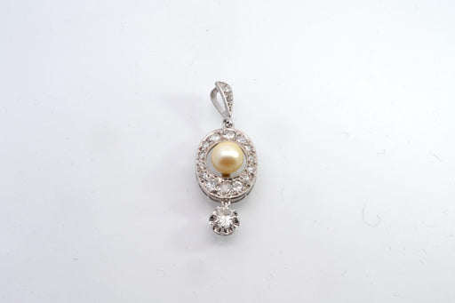 Pendant Old diamond and pearl pendant 58 Facettes 25288