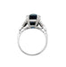 Ring 53 6.67 carat sapphire, platinum and diamond ring. 58 Facettes 30768