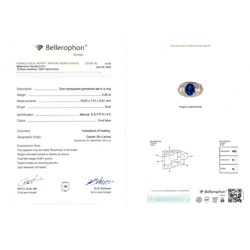 Bague 49 Bague saphir, or jaune et diamants. 58 Facettes 32103