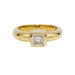 Ring 52 Solitaire Fred Paris princess diamond, yellow gold. 58 Facettes 30858