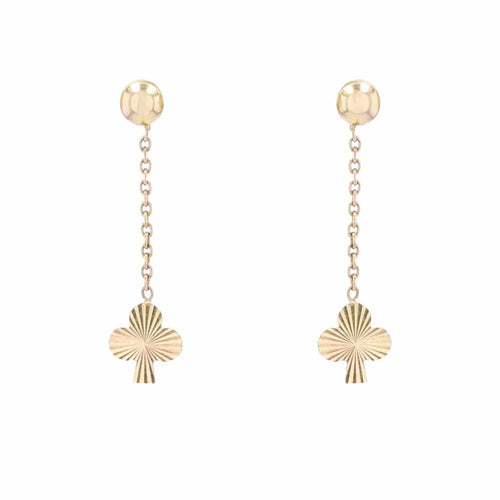 Boucles d'oreilles Boucles d'oreilles or trèfles 58 Facettes CVBO5